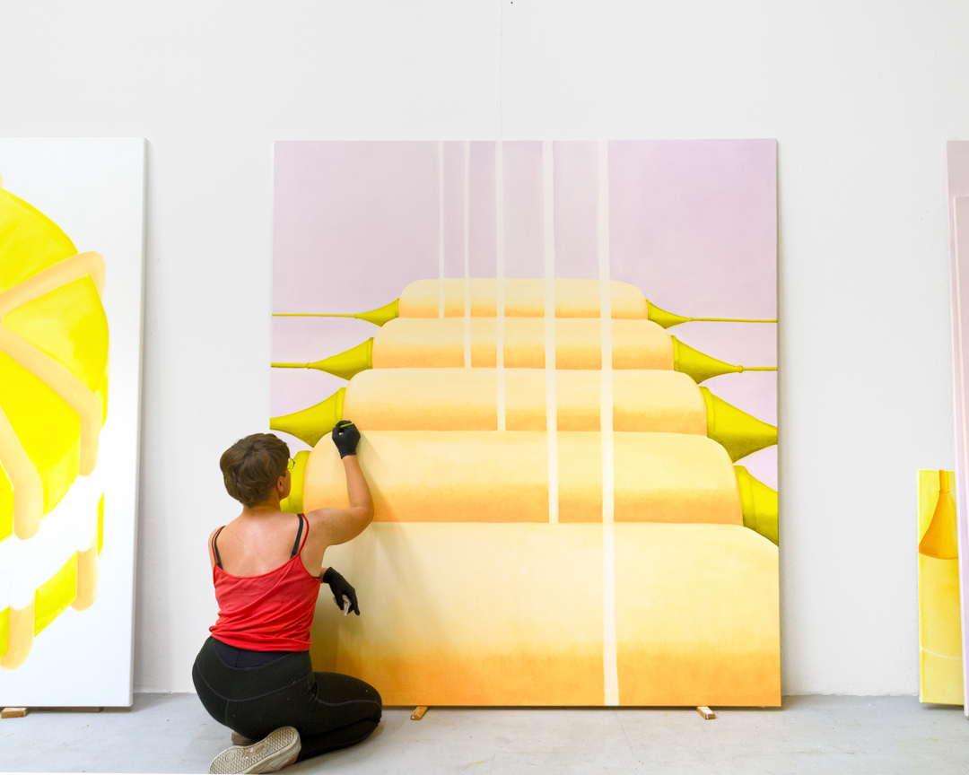 In the studio: Pia Krajewski working on “Untitled (Spindeln)”. See this new work and many others at her solo show, “The Tactile Mind” with Artuner opening in Berlin September 14th. 

“The Tactile Mind”
Direktorenhaus Museum
Sept 14-28