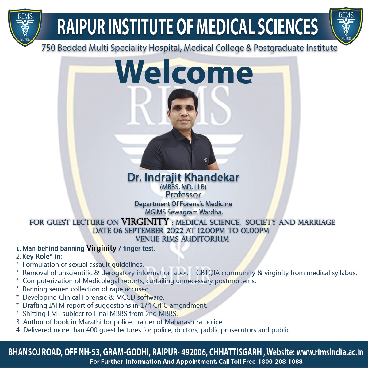 drikhandekar's tweet photo. At #Raipur to deliver Guest Talk on #Virginity : Medical Science, #marriage and #society.
#impotency #MedEd #mededu
#medicaleducation #Rims #Virginitytest #fingertest https://t.co/bHuzDi9E0j