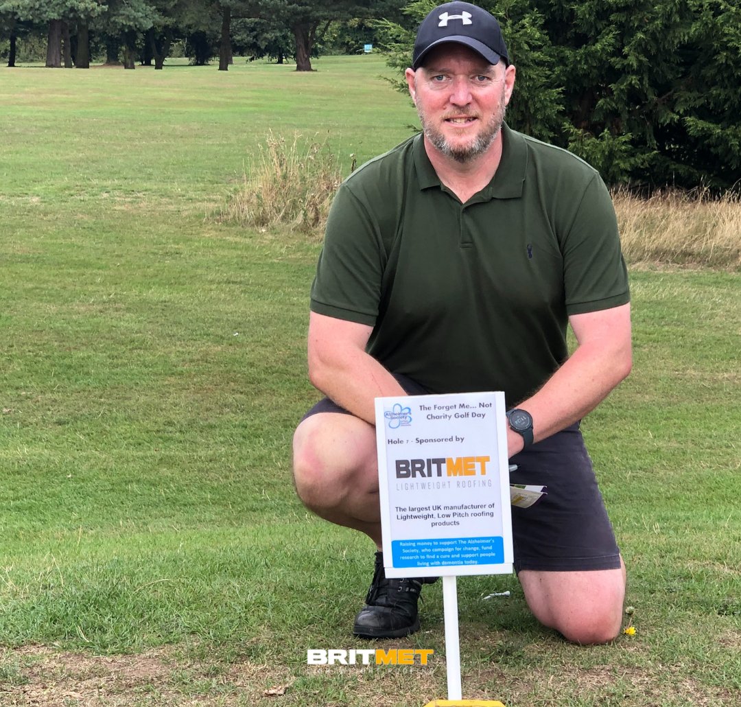 Britmet's tweet photo. Congratulations to our Senior Account Manager, Mark Newson, for competing in the Forget Me… Not Charity Golf Day and Black Tie Ball in loving memory of Ernie Player. Britmet are proud to sponsor the event that raised over £7000 for @alzheimerssoc! https://t.co/WK3yUkGMLa