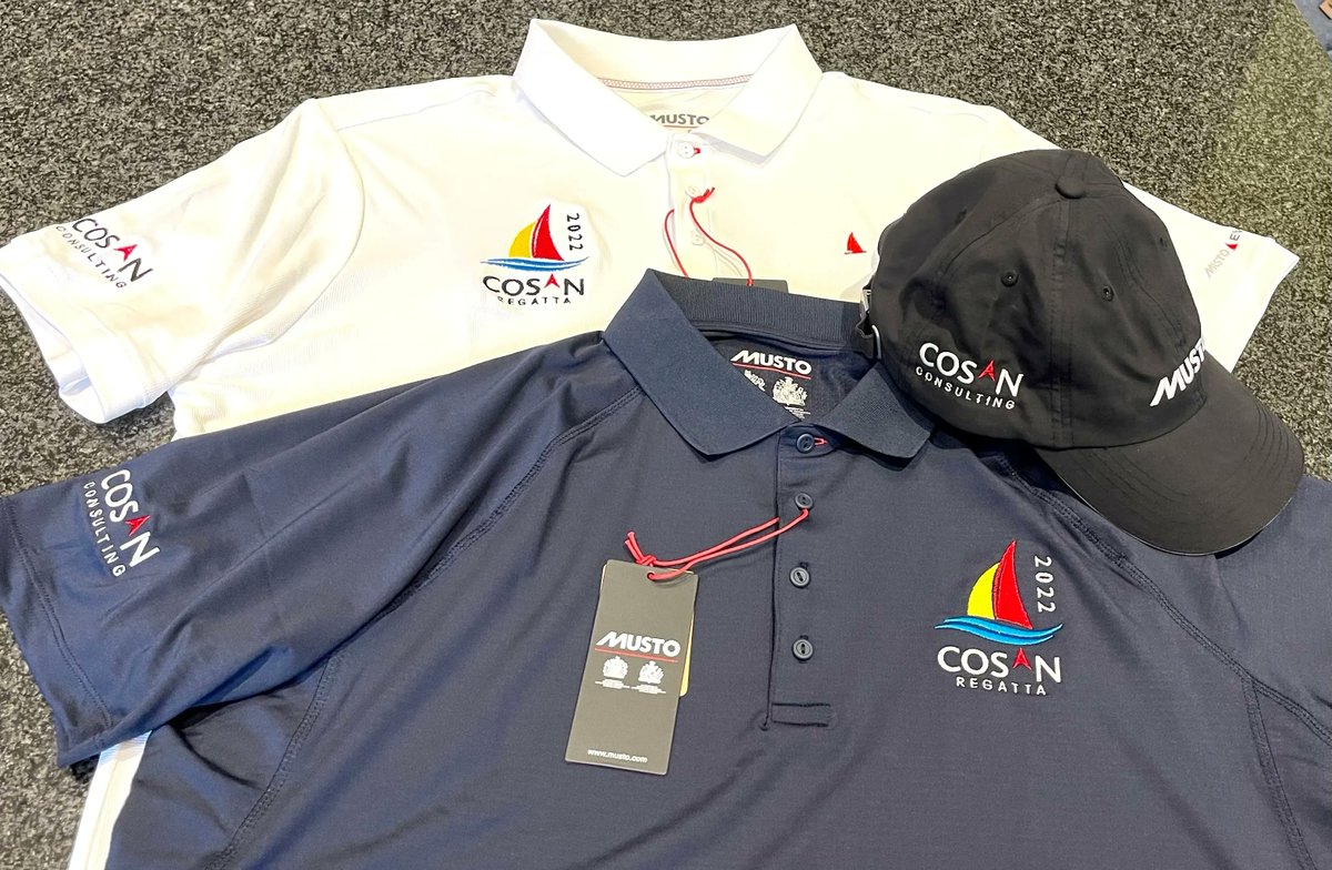 cosanconsult's tweet photo. Our crew kit has arrived for the Cosan Charity Regatta in the Solent this Thursday. We have 98 colleagues, clients, and guests  descending on Portsmouth for what should a great couple of days ! At least we will look the part.... #CosanRegatta2022 https://t.co/vg61x49u7C