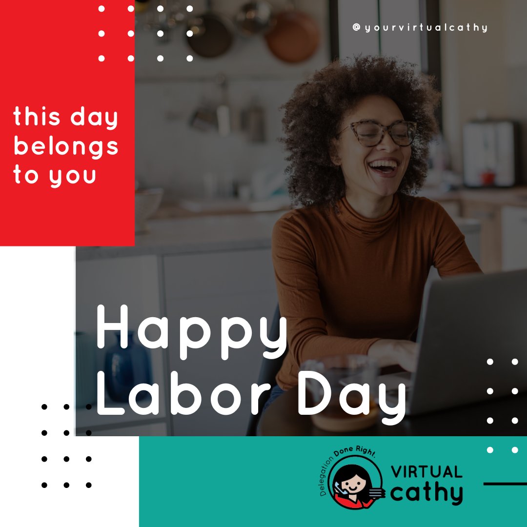 TheVirtualCathy's tweet photo. Happy Labor Day!

#laborday2022 #yourvirtualcathy https://t.co/d0SAuzVUvl