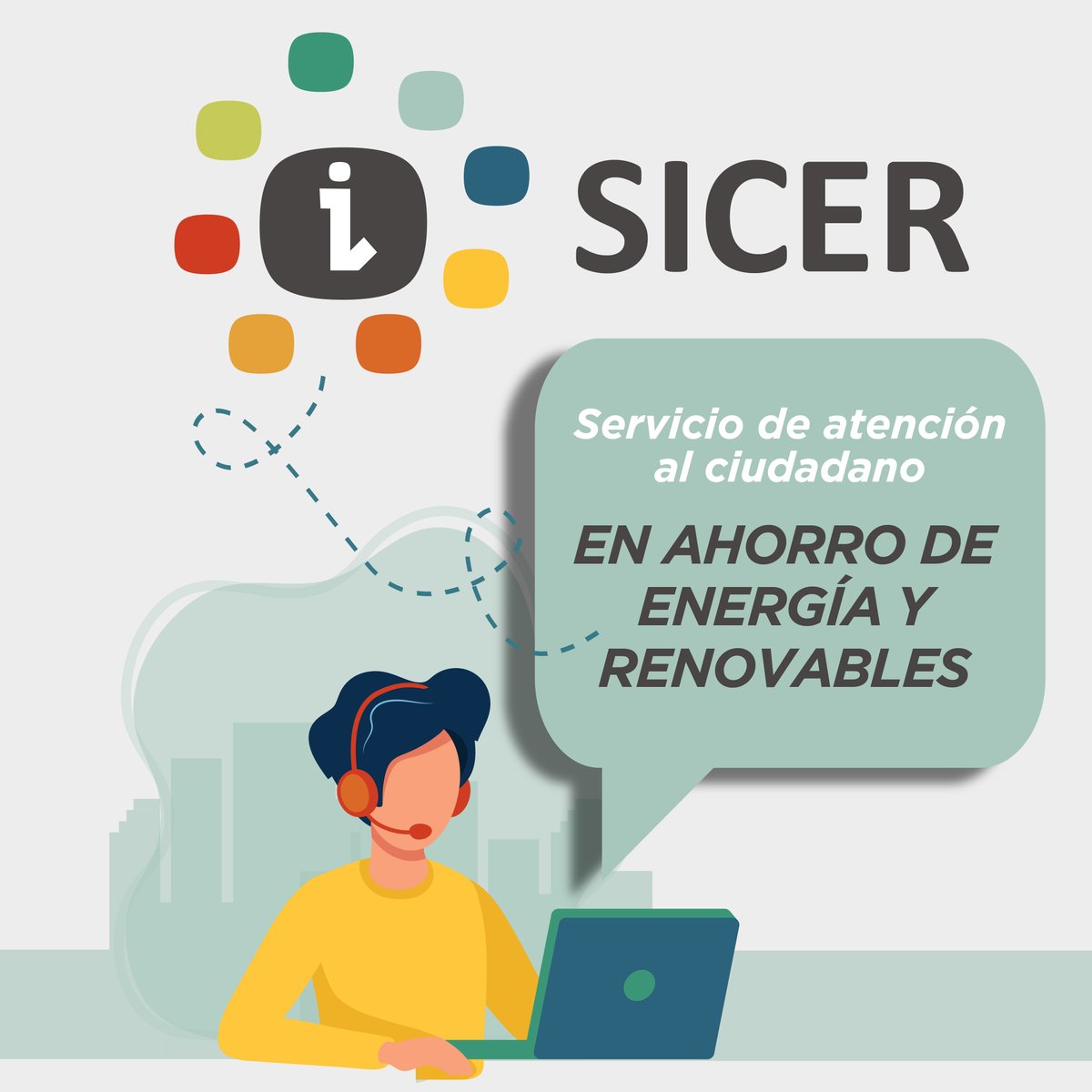 IDAEenergia's tweet photo. ❓¿Tienes dudas sobre renovables, ahorro y eficiencia o el #PlanDeRecuperación?

Contacta con nuestro servicio de información a la ciudadanía en ahorro de energía y renovables, #SICER 👇

📞 913 146 673 (L-J de 9h a 17h, V hasta 15h)
📲 WhatsApp: 910 78 98 94
📩 ciudadano@idae.es https://t.co/Gm8Ksd1J7z