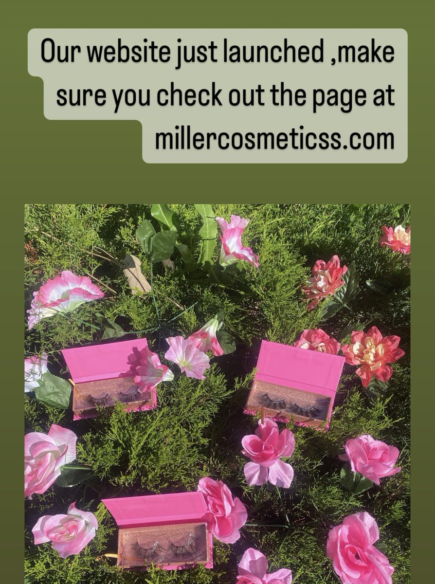 Millercosmetic's tweet photo. We are excited to announce our website has finally launched!! Link to website in our bio💋#business #smallbusiness #support https://t.co/fx97lxBLM6