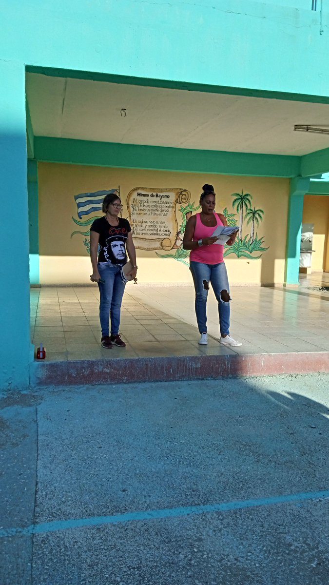 AguedoDme's tweet photo. Nuestro centro enfrascado en las actividades pera el reinicio del curso escolar. https://t.co/Z00ORipATk
