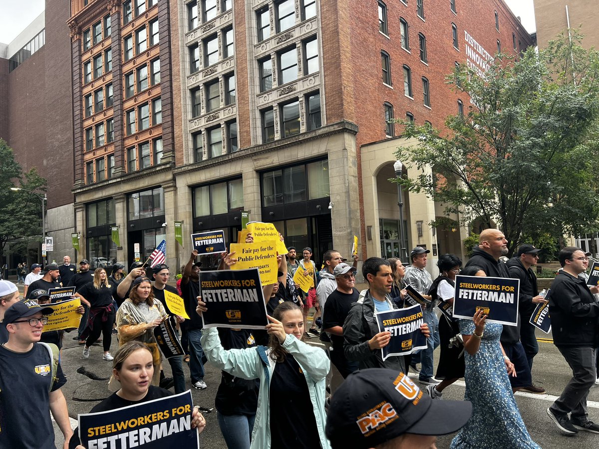 LLthePD's tweet photo. Thank you @JoshShapiroPA for your support of District Attorneys and Public Defenders! All we ask is Allegheny  county to pay our union a fair wage! #supporttheunion https://t.co/PYJHiGJNtV