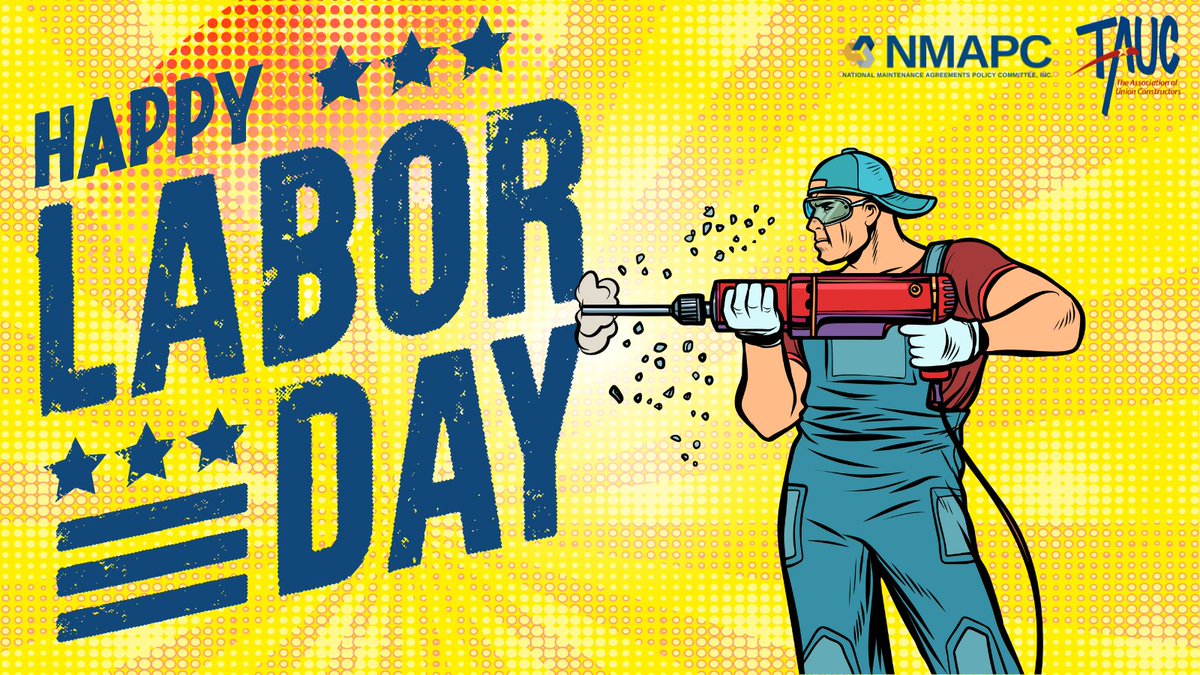 TAUCbuilt's tweet photo. Union workers protect each.
Let's celebrate the rights obtained by the first union workers in our nation.
Happy Labor Day!
#laborday #unionworkers #unioncontractors https://t.co/rvLdqmaNPa
