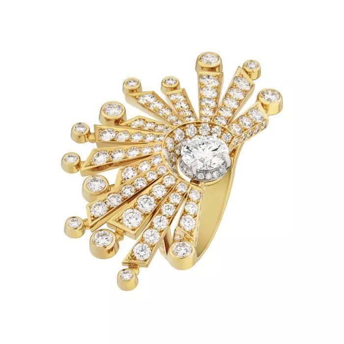 Collection de Haute Joaillerie « 1932 » de #CHANEL

📸 Bague Soleil Contrasté en or jaune, platine et diamants, avec 1 diamant taille brillant 1,50 ct

🔗 à lire sur #espritdegabrielle : bit.ly/3OJydAi

#CHANELHighJewelry #CHANEL1932