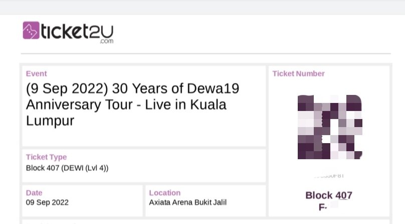 oureki's tweet photo. wts #Dewa19inKL #Dewa19 block 407 9/9 jumaat https://t.co/g6LK48EYM3