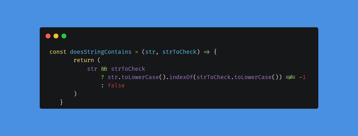 RupaliYadav0's tweet photo. Hi! checkout this simple #javascript utility for String manipulation.🙂
Created with @carbon_app https://t.co/XG4jEvHq6c

Follow for more such tips.
@WebExpe
#javascript #webdevelopment  #webdev #webdeveloper #FrontEndDeveloper #es6