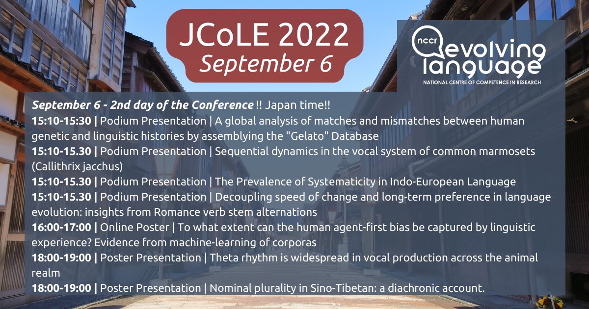 NCCR_Language's tweet photo. Looking forward to day 2 of #JCoLE2022 @JCoLE2022?! After a 1st day full of science (see pictures below), tomorrow will be also very intense for the NCCR community 👇[1/3] @DeptCompLangSci
@ISLE_uzh @labgiraud @cog_comp_Neuch @EvoCogGroup https://t.co/yftN64kpfg