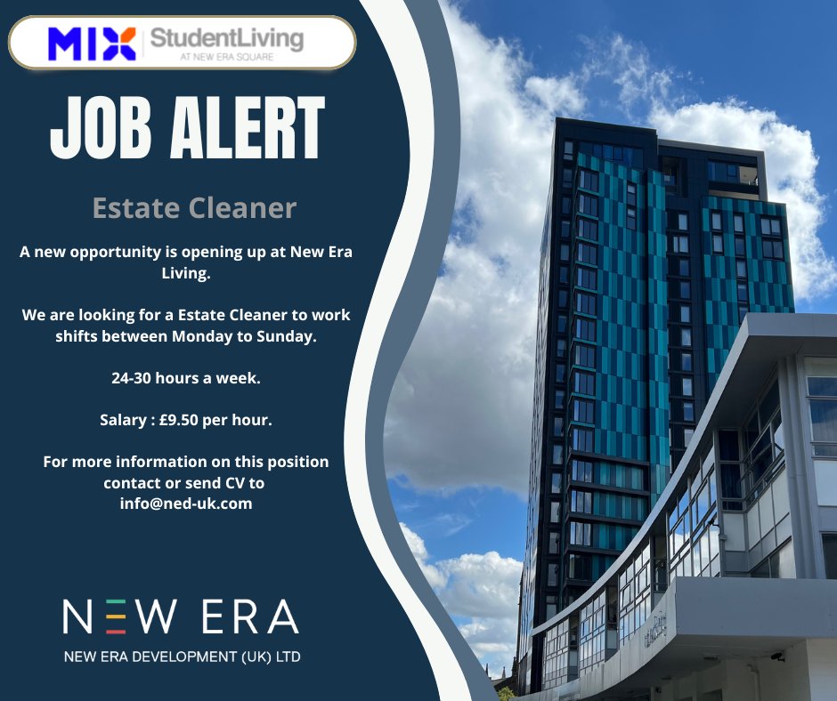 NewEraSheffield's tweet photo. Don't forget we are hiring, apply to info@ned-uk.com
#JobAlert #southyorkshirejobs #JobVacancy #hiring https://t.co/UYBptFwd3W