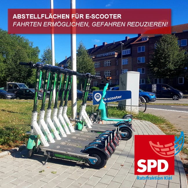 Mobilität mit E-Scootern ermöglichen, die Gefahr für andere aber auf ein Minimum reduzieren: In #Kiel  gehen wir schrittweise zu einem System mit Stationen und freier Abstellung über. Zudem wird eine umfassende Strategie zum besseren Umgang mit E-Scootern erarbeitet!
