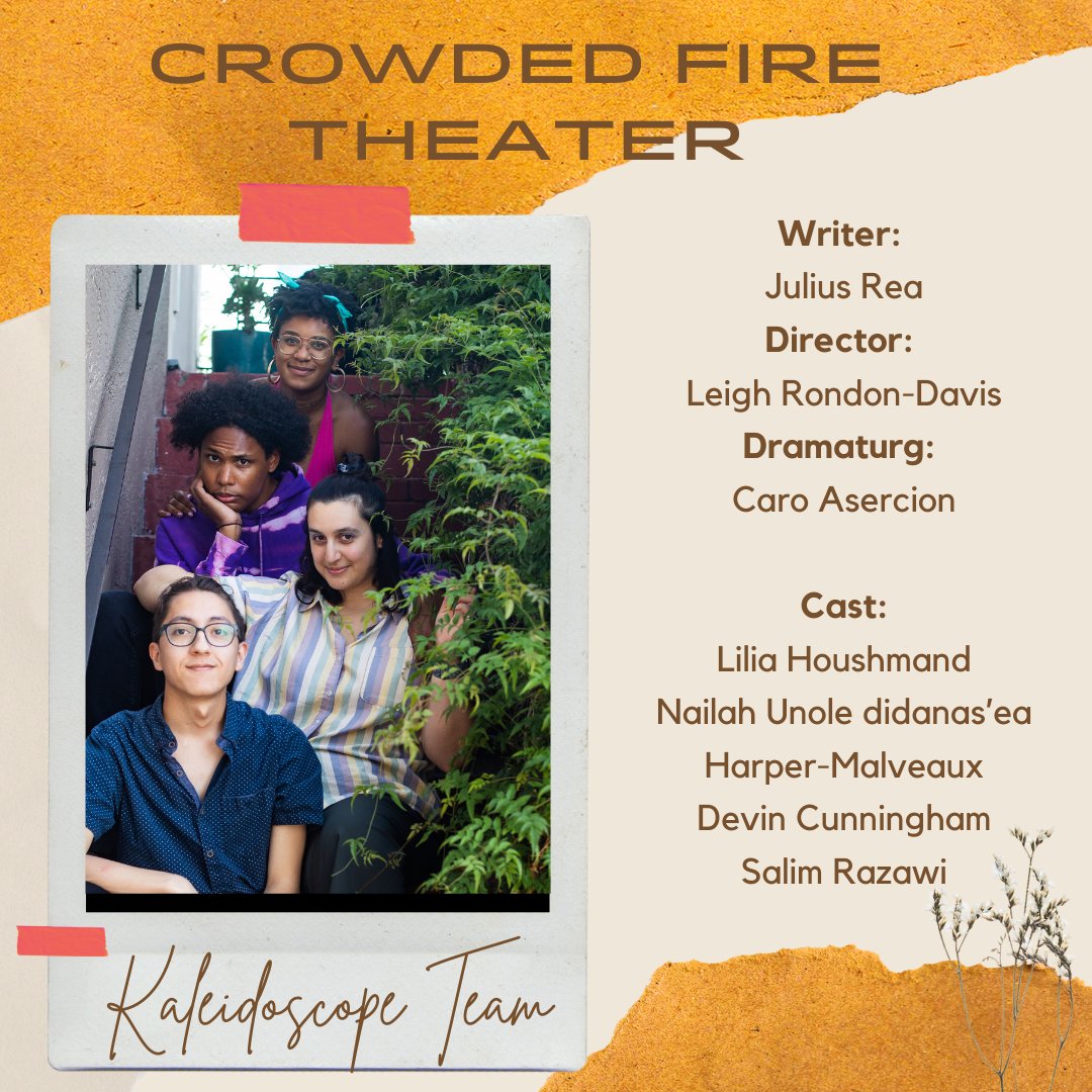 crowdedfire's tweet photo. 📣 @SFBATCO’s New Roots Theatre Festival Oct 14-16 @BravaTheater in the Mission. Tix starting at $5. More info: https://t.co/WtJsFiHxXc

Crowded Fire Theater is excited to present a staged reading of Julius Rea’s new play in development, KALEIDOSCOPE. https://t.co/t3gIWqp9Yc