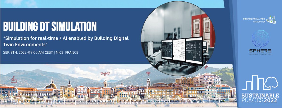 SphereProjectEU's tweet photo. 📢SUSTAINABLE PLACES EVENT IN ONE DAY!
👉Don't miss the workshop: Simulation for real-time/AI enabled by Building Digital Twin Environments
📍Université Côte d'Azur, Room 2 1A46, Nice, France
📆September 8th, 9:00 CEST
👉@SphereProjectEU: https://t.co/6Ix6aaiNt9 https://t.co/GnKHe6a5WK