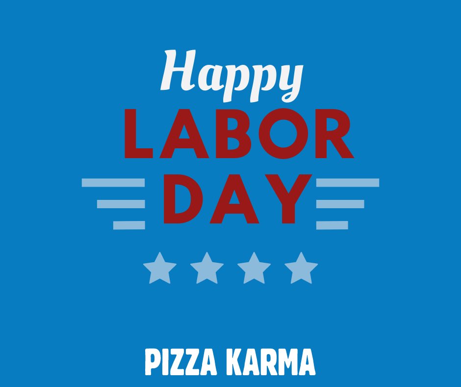 Have a safe and wonderful Labor Day, Karma fam! 🇺🇸

Instead of cooking at home, save yourself the hassle and get takeout with us. Did we mention it's also #nationalcheesepizzaday? 🍕 

Order now: bit.ly/3xXV9FE