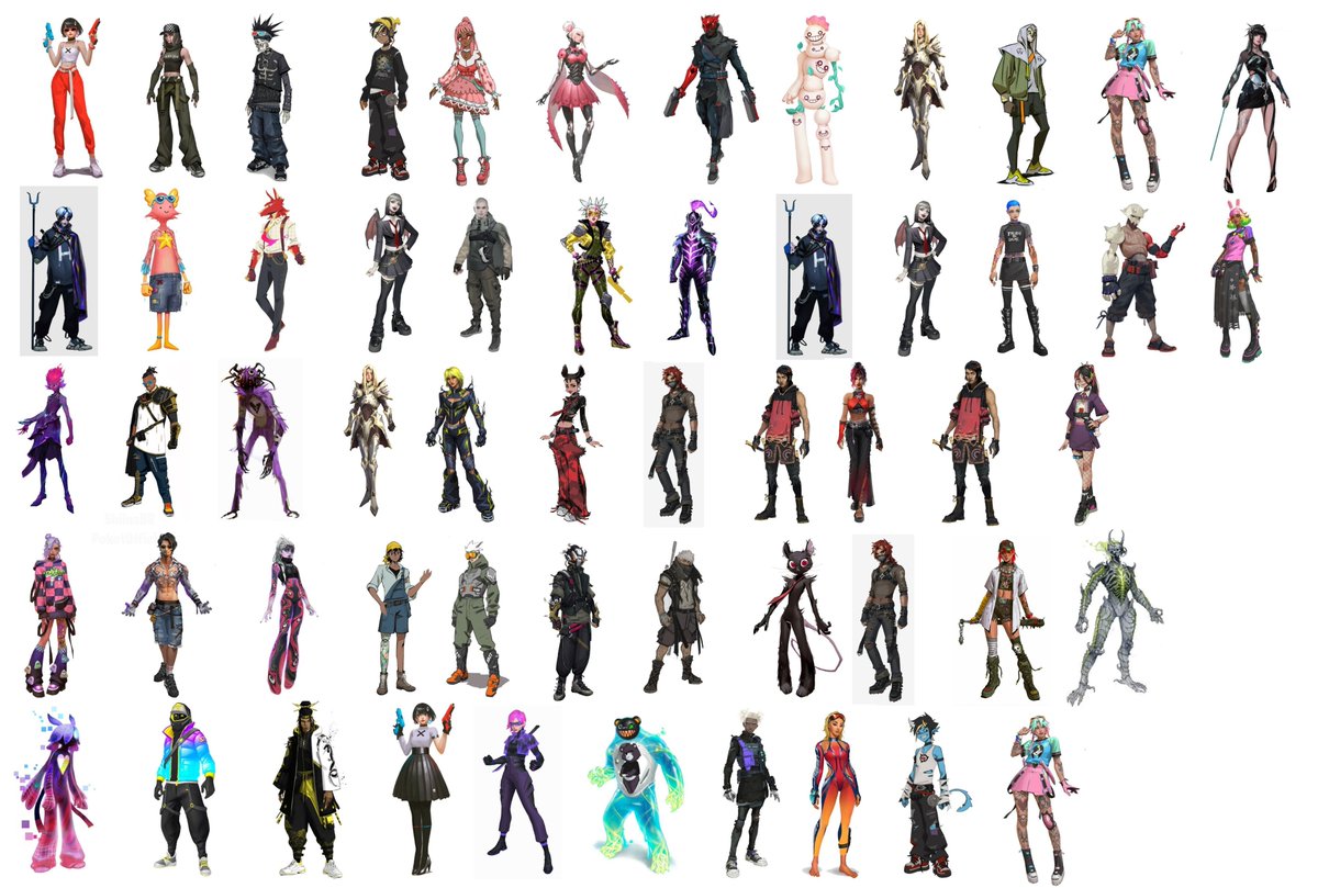 ShiinaBR's tweet photo. This image of survey skins released in May apparently includes one or more skins that will be part of the Season 4 Battle Pass, according to @MidaRado 🤔

What skins do you think we will get in the next Battle Pass? https://t.co/TBfr306Ogf