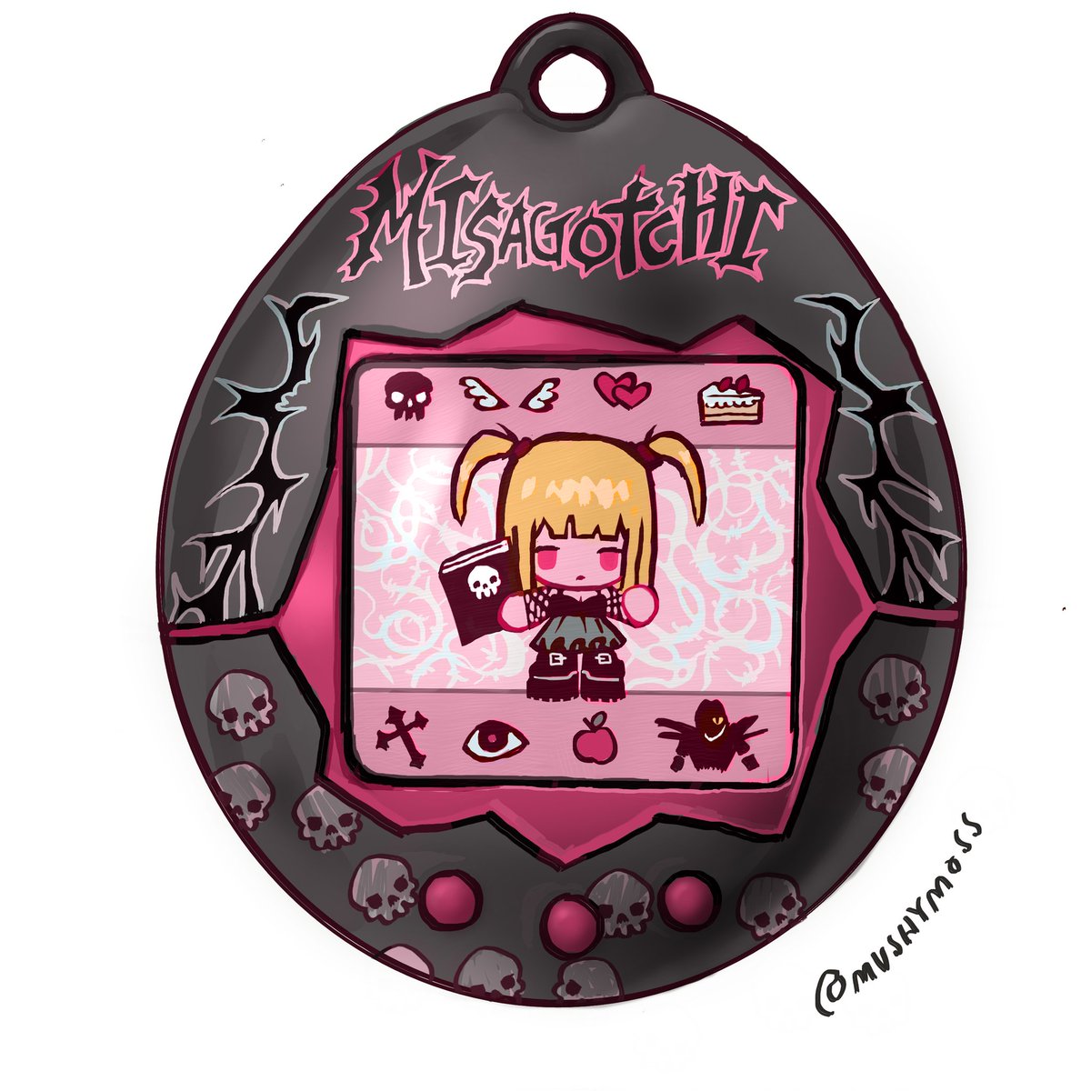 mushymoss_'s tweet photo. What if we got matching deathnote tamagotchis 👉👈💞 https://t.co/dmqHyivlzT