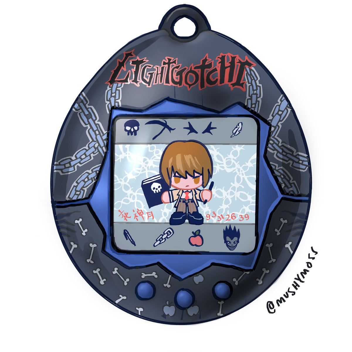 mushymoss_'s tweet photo. What if we got matching deathnote tamagotchis 👉👈💞 https://t.co/dmqHyivlzT