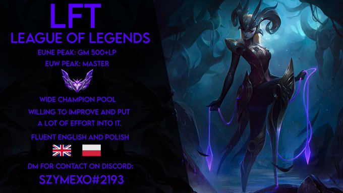 KamelDominus's tweet photo. LFT Toplaner intrested in 2nd or 3rd div
Previous team: Forsaken Academy https://t.co/MBUjWKSnOM