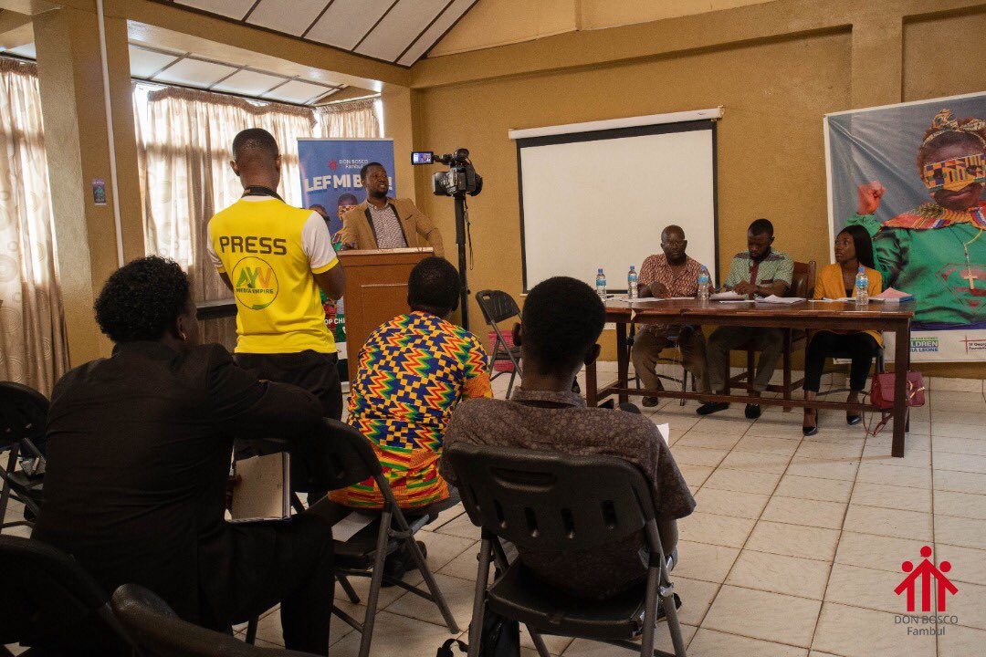 On Friday <a href="/DonBoscoFambul/">Don Bosco Fambul</a> held a press conference to start a campaign on @SGBV legal education in <a href="/SierraLeone/">Follow Me</a>.<a href="/DonBosco/">donbosco</a> and its partners used the platform to share with the media the SGBV laws and policies, and the importance of raising awareness on them at community level .