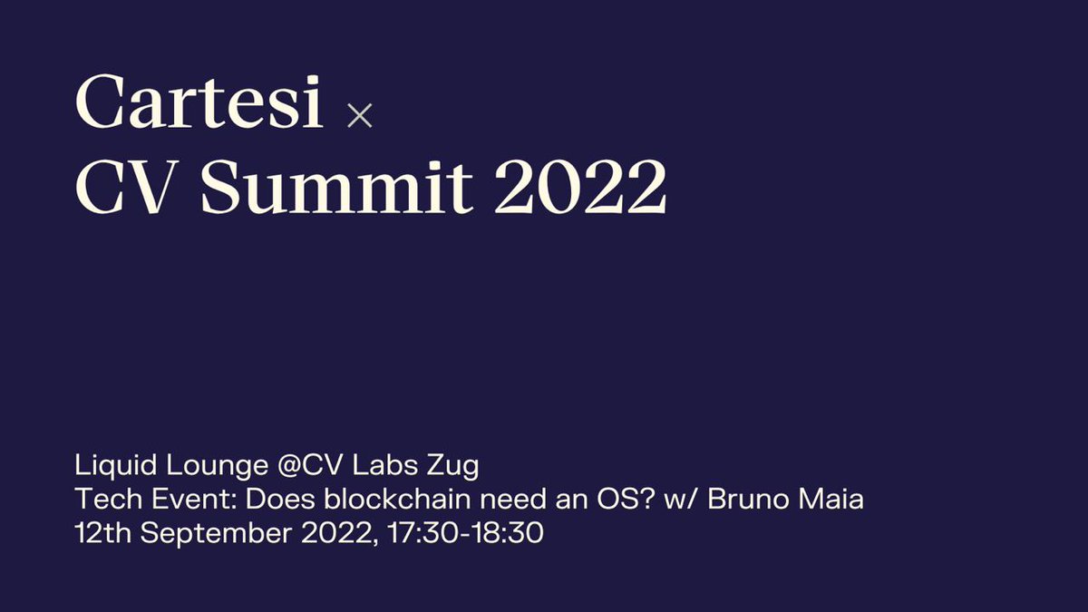 cartesi_es's tweet photo. Para descubrir cómo #Cartesi permite a los desarrolladores usar sus stacks Web2 en Web3 sin dominar #Solidity, únete a Bruno Maia, director de BizDev, quien explicará cómo #TheBlockchainOS cambia las reglas del juego en la adopción de #Web3

Regístrate: https://t.co/bAeLfbRC6f https://t.co/HTJZdRmWSp
