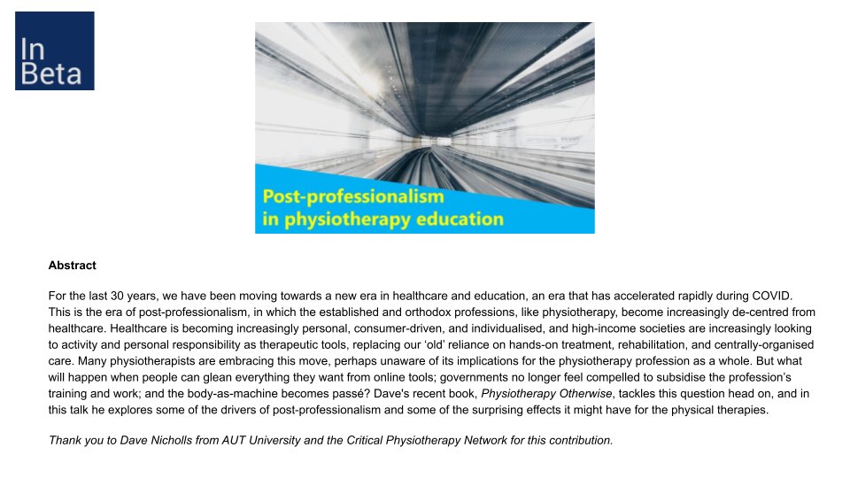 In Beta Experiments in Physio education tweet media