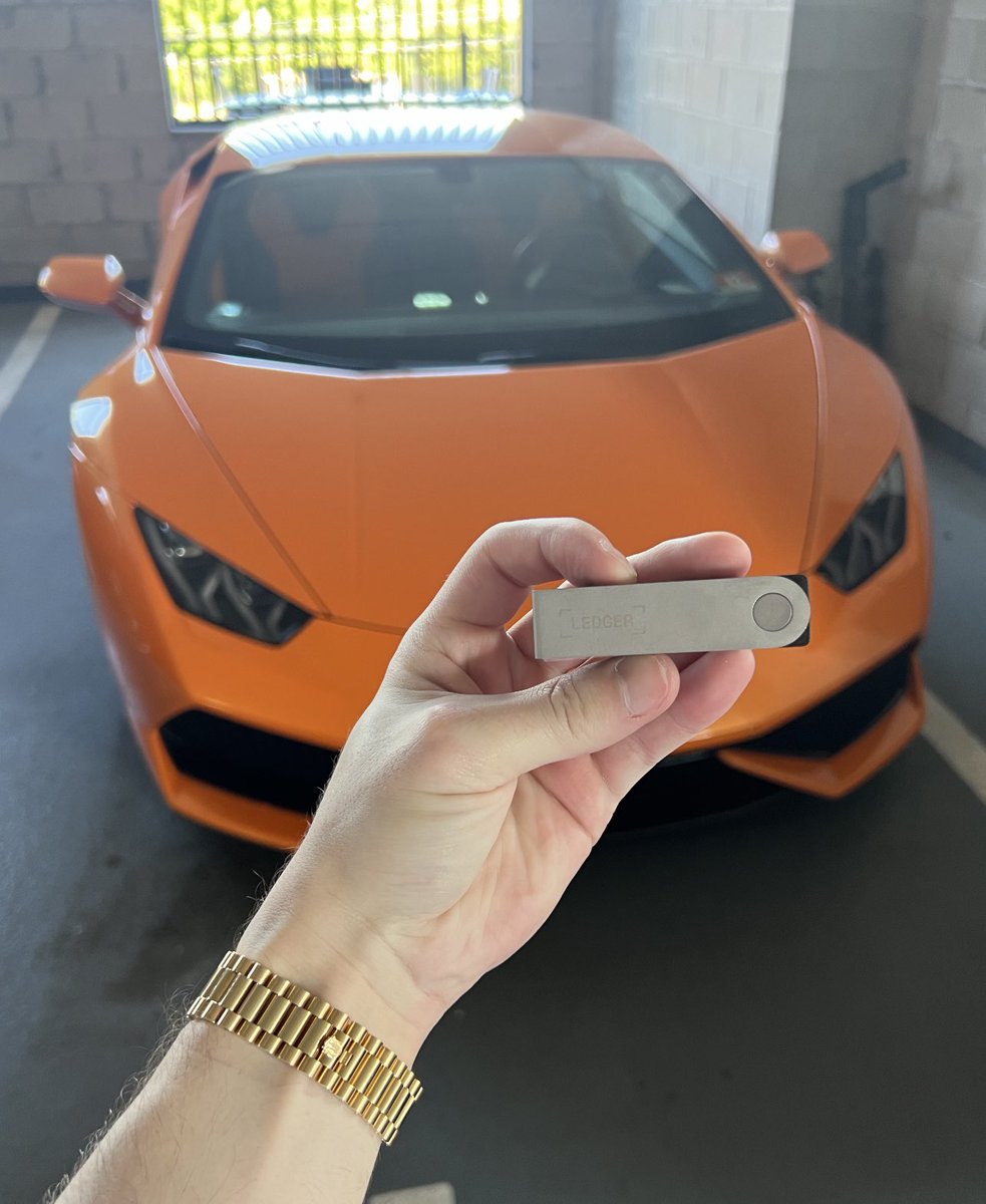 Booksey's tweet photo. Yo CT / web3 / NFT Twitter the choice is yours, which one do you pick the Ledger or the Lambo &amp; why?

 -Comment below 👇🏼👇🏼👇🏼👇🏼 https://t.co/L1Eikfbd1T