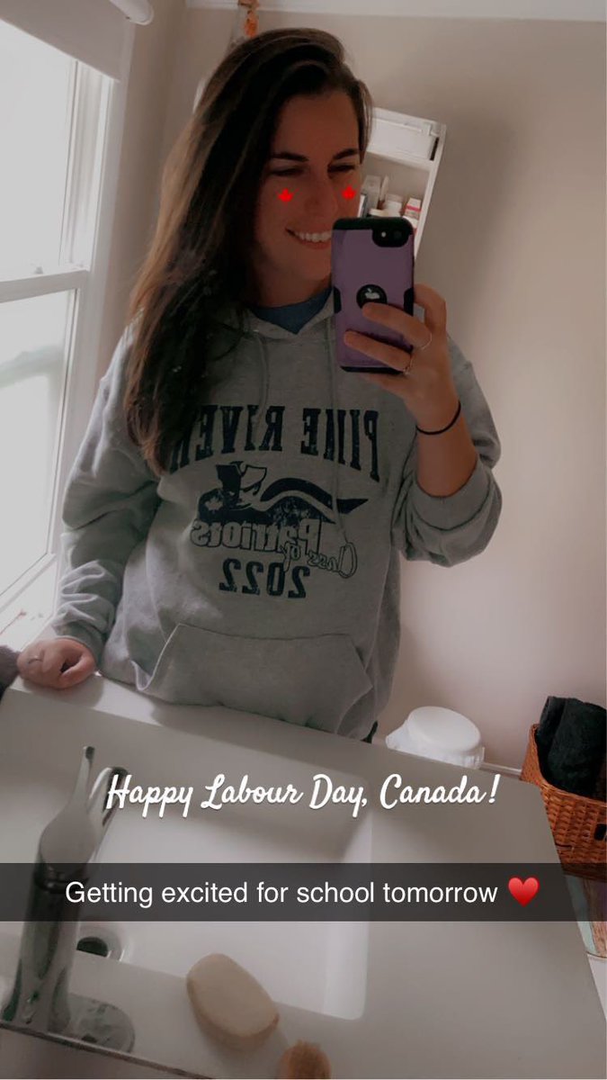 Can’t wait for the first day of school! Getting so excited 🙃 Happy labour day everyone! 🇨🇦 🍁 #OwnYourTomorrowPRES