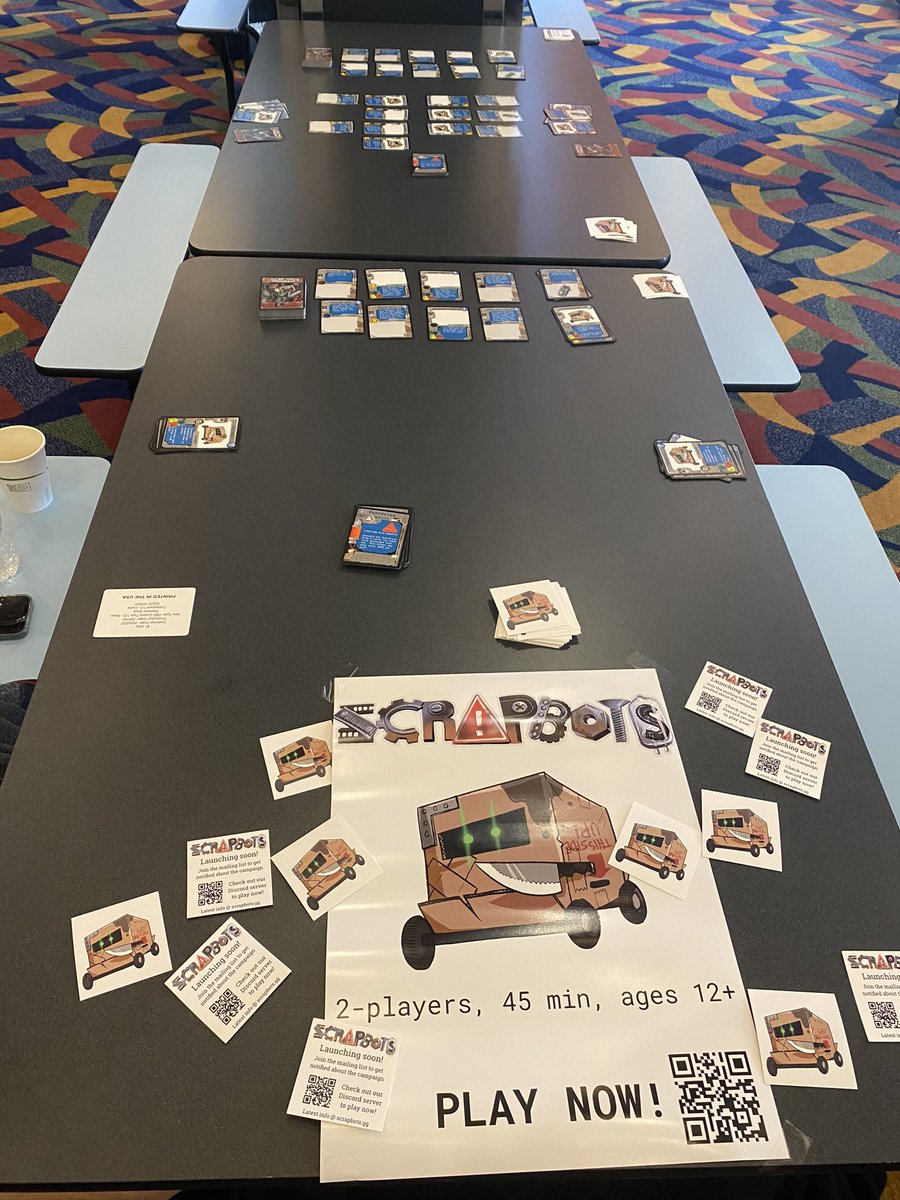 Had a great time at Harrisburg Board Game Day demoing Scrapbots.