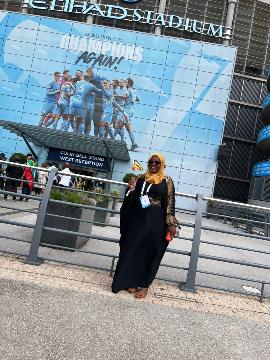 jamila_mayanja's tweet photo. #OYW2022 got us watching the opening ceremony from the VIP lounge of Etihad Stadium of @mancity but 1st a tour ...thank you @oneyoungworld and #EnterpriseForPeace2022 #smartgirlsug #mtngirlswithtools https://t.co/Jj8qBJcvE3