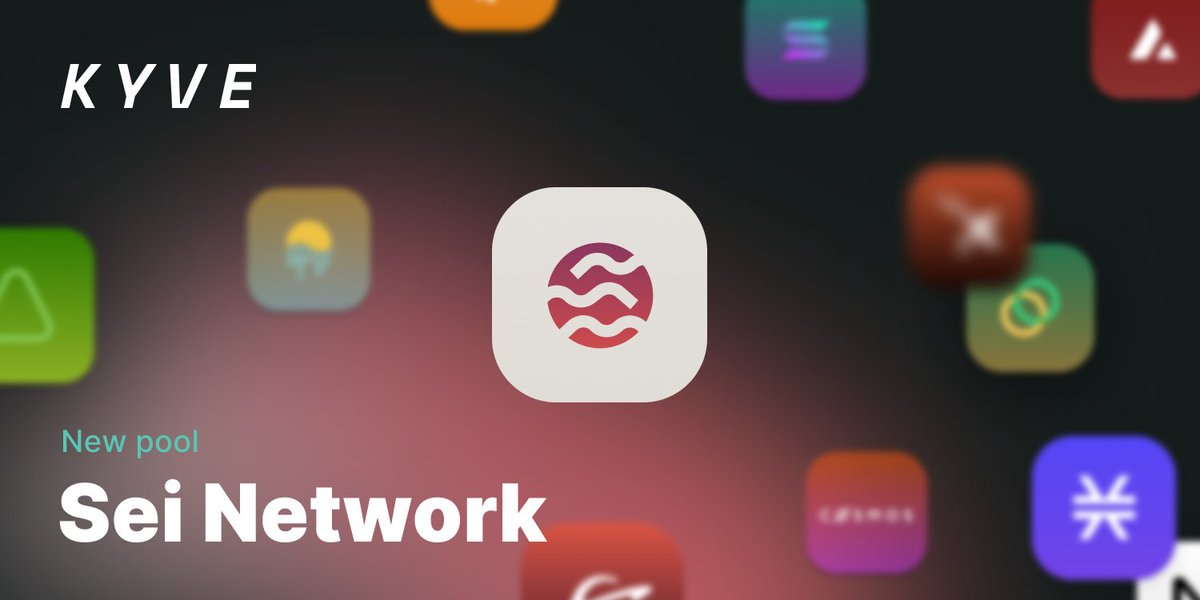 KYVENetwork's tweet photo. 1/ KYVE’s data lake is now integrated with @SeiNetwork! 🎉

We’re thrilled to announce this new partnership with Sei, using KYVE to archive &amp; validate difficult-to-access data to contribute to their DeFi-focused infrastructure!

Find more details in the thread ⤵️ https://t.co/lNis2TH4Em