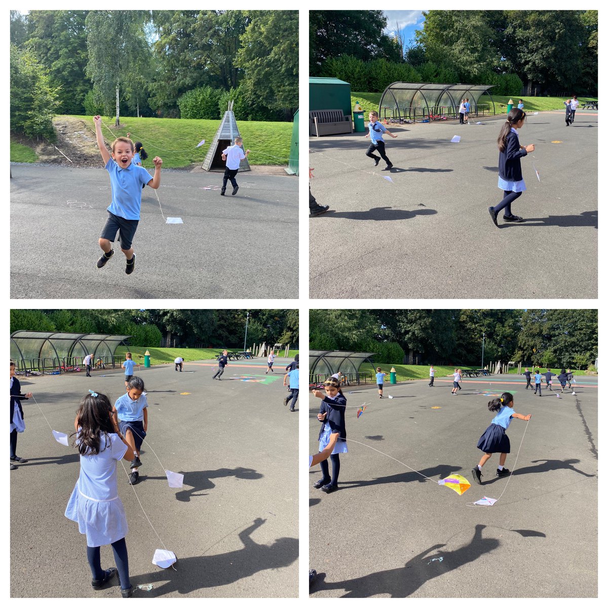 BankheadPrimary's tweet photo. We read about ‘Toys that Move’ in one of our non fiction reading books today in Room3! This led to a discussion about kites…and then us making our own! 🪁📚#BankheadwillSOAR #responsivelearning @SLCLiteracy https://t.co/AsUGOZ1xOS