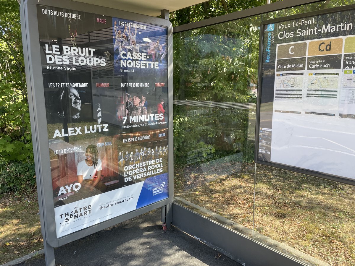 Quel sujet aborde t-on entre usagers des bus des réseaux urbains et du <a href="/Departement77/">Seine-et-Marne</a>  ? Les spectacles du Théâtre-Sénart pardi :) Alors quel spectacle allez-vous venir voir ? #sortie #sortie77 #theatre <a href="/grandparissud/">Grand Paris Sud</a> <a href="/TeleramaSortir/">Télérama Sortir</a> <a href="/sortirapariscom/">Sortiraparis</a> <a href="/leparisien_77/">Le Parisien | 77</a> <a href="/LaRep77/">La Rep</a>