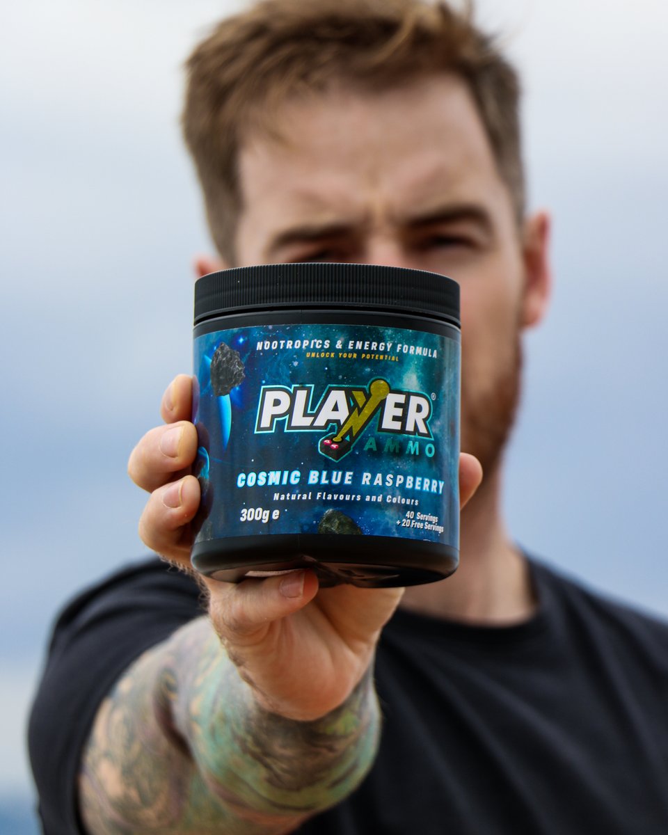 Playerammohq's tweet photo. A supplement created to boost your cognitive energy and focus. Take whilst gaming, at work, studying or anything in between for that much needed pick me up

Take 1 scoop, mix with water and enjoy

#playerammo #nootropics #gamingenergy #focus #motivation #twitch #twitchstreamer https://t.co/j3BNvbLN93