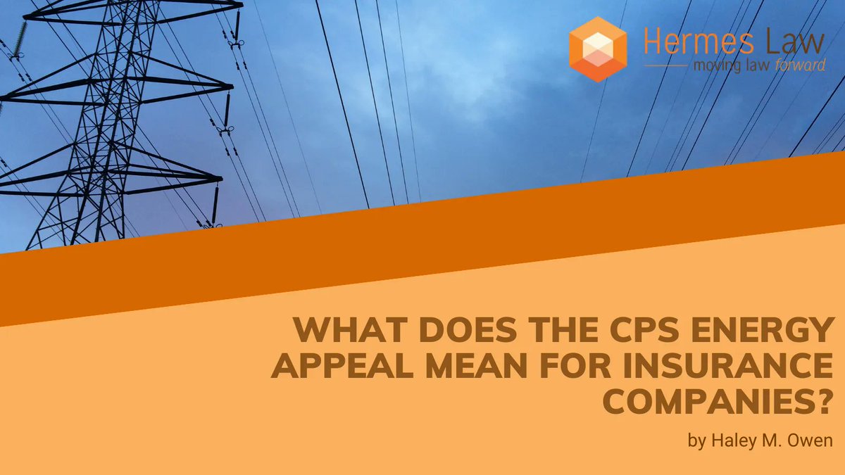 hermes_law's tweet photo. ERCOT Review granted.  Our article, by Haley Owen discusses what the CPS Energy appeal might mean for insurance companies. Read the full article here: https://t.co/AuLXLuVmQV
#ercot #insurance #litigation #texassupremecourt https://t.co/H3NQiQFhLP