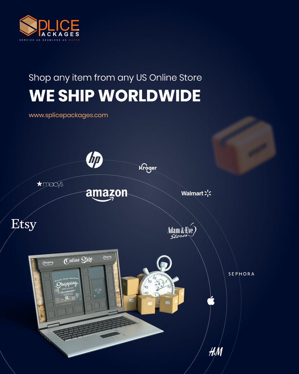 SplicePackages's tweet photo. Helping Shoppers to shop online from US best online stores and shipping their products to their doorstep beyond boundaries 🛒📦✈️

Ship Now ➡️ https://t.co/WBccpmz26i

#warehouse #warehousingservices #onlinestore #onlineshopping #Amazon #ebay #walmart #bestbuy #Shipping https://t.co/gOWc7GH2JP