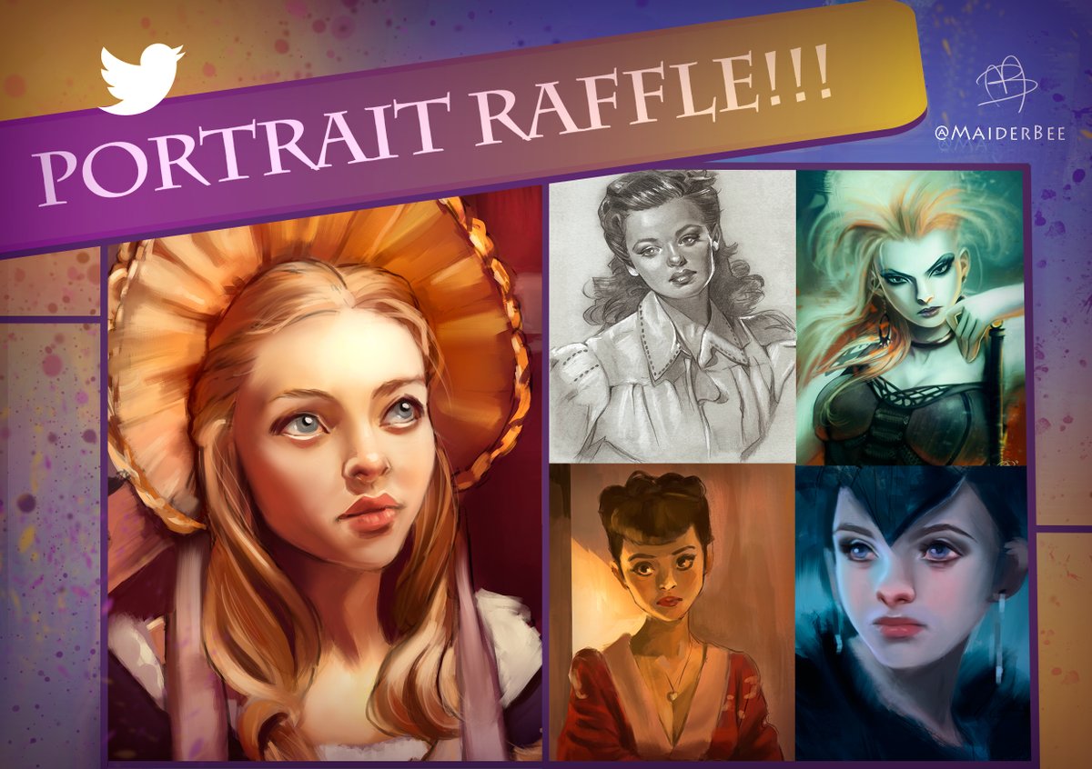 maiderbee's tweet photo. 🎨✨Hi there! Time has come for a very rare, very special digital portrait #artraffle! To participate, just follow these simple steps:

🔹Be a follower
🔹Comment with 'Portrait!'
🔹RT this one

Winner will be announced next Monday, good luck everyone!🤘 https://t.co/tEr92ZG2sm