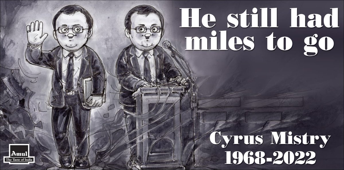 Amul_Coop's tweet photo. #Amul Topical: Tribute to a dynamic businessman... https://t.co/A41MYGWXrE