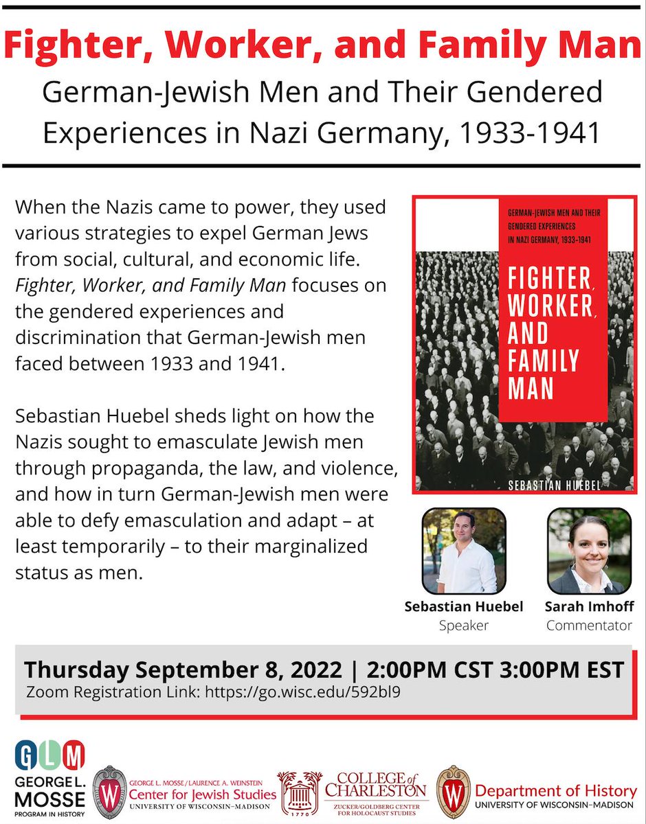 JewishSouth's tweet photo. This Thursday at 3:00 PM Eastern, join @ZGCenter  online for a discussion of @SebastianHuebel's book with comment from Sarah Imhoff (@Prof_girlfriend).

Register at: https://t.co/KjcjuILBBA https://t.co/ohAGkVBzqq