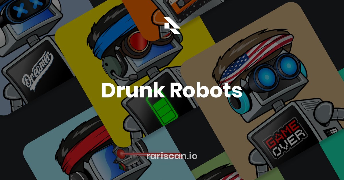 👾 Drunk Robots created by <a href="/thedrunkrobots/">Drunk Robots</a> is ranked on Rariscan!

rariscan.io/collections/dr…

What rank of your Drunk Robots? Share in comments 👇

#NFT #NFTs #NFTCommunity #NFTartist