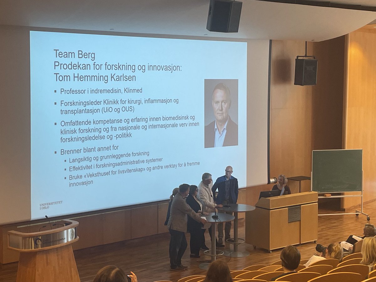 Kandidater til dekanvalg ⁦<a href="/UniOslo_MED/">UiO - Det medisinske fakultet</a>⁩ presenterer seg. Spennende å høre mer om fornyelse av fakultetet!