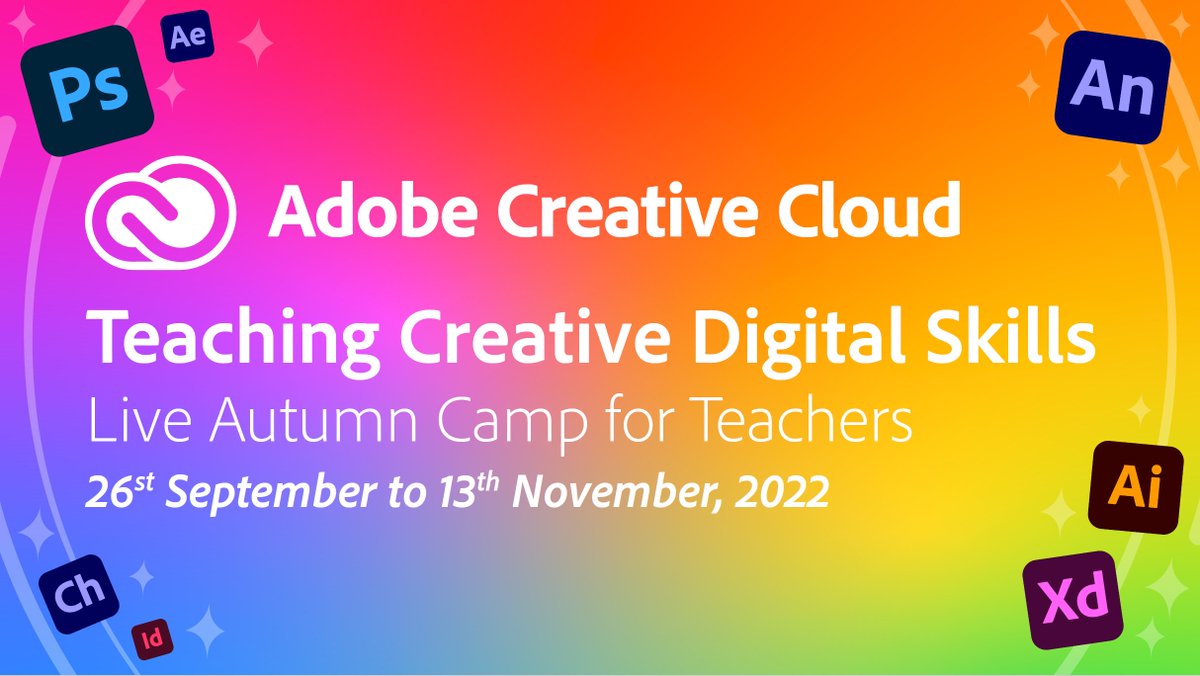 seskelinen's tweet photo. FREE Teaching Creative Digital Skills courses are back this autumn! 1⃣ Graphics, 2⃣ Video, 3⃣ Animation, 4⃣ Design. Sign up today (courses start on Sept 26)👉 https://t.co/8yGE4TFONs

@HwbAddysg_Cymru @LGfL https://t.co/9v3ZObbF0Y