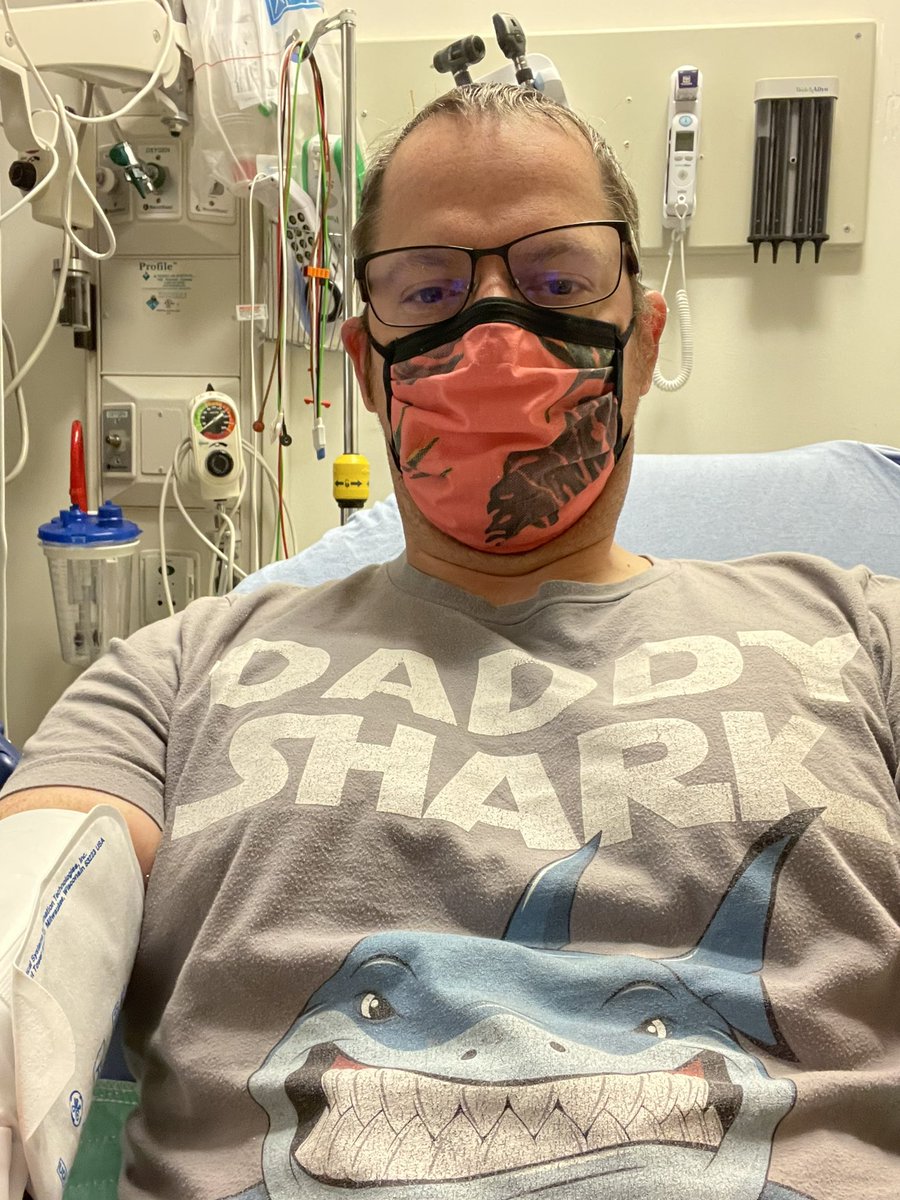 JackBurton1231's tweet photo. Well not where I wanted to be on Labor Day Monday but, here I am back at the hospital (ER now).  Last week I got some scary news after a follow up labs.  My blood counts and especially my platelets have dropped a lot.  Last Tuesday they were at 99 then Thursday 66. Couldn’t wait https://t.co/rJ3iuI78EB