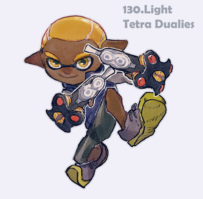 インクリング ,イカガール(スプラトゥーン) 「#139Weapons 」|め ば リ (ｶﾞﾀｶﾞﾀ)のイラスト