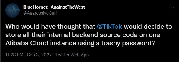 DailyDarkWeb's tweet photo. #China 🇨🇳  - TikTok hacked (?) by AgainstTheWest #Databreacher 🧐🤔

This dataset includes 1.6 Billion Records ⚠️

TikTok, known in China as Douyin, is a short-form video hosting service owned by Chinese company ByteDance. https://t.co/JWaAkwisCR