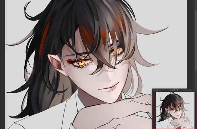 描いてます 