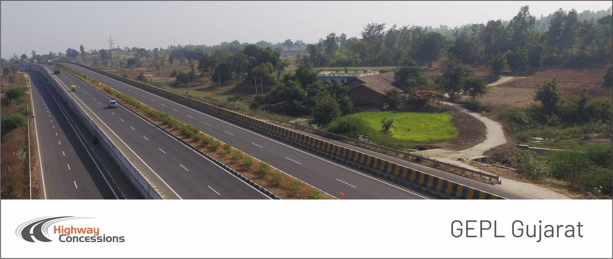 HighwayConcess1's tweet photo. Godhra Expressways Pvt. Ltd. is a Special Purpose Vehicle promoted for the development of 4 lane 87 km road from Godhra to Gujarat/ MP Border in the State of Gujarat maintained by Highway Concessions since 2013, under @NHAI_Official

#HC1 #GEPL #SPV #Road #assetmanagement https://t.co/gti4O3MT3i