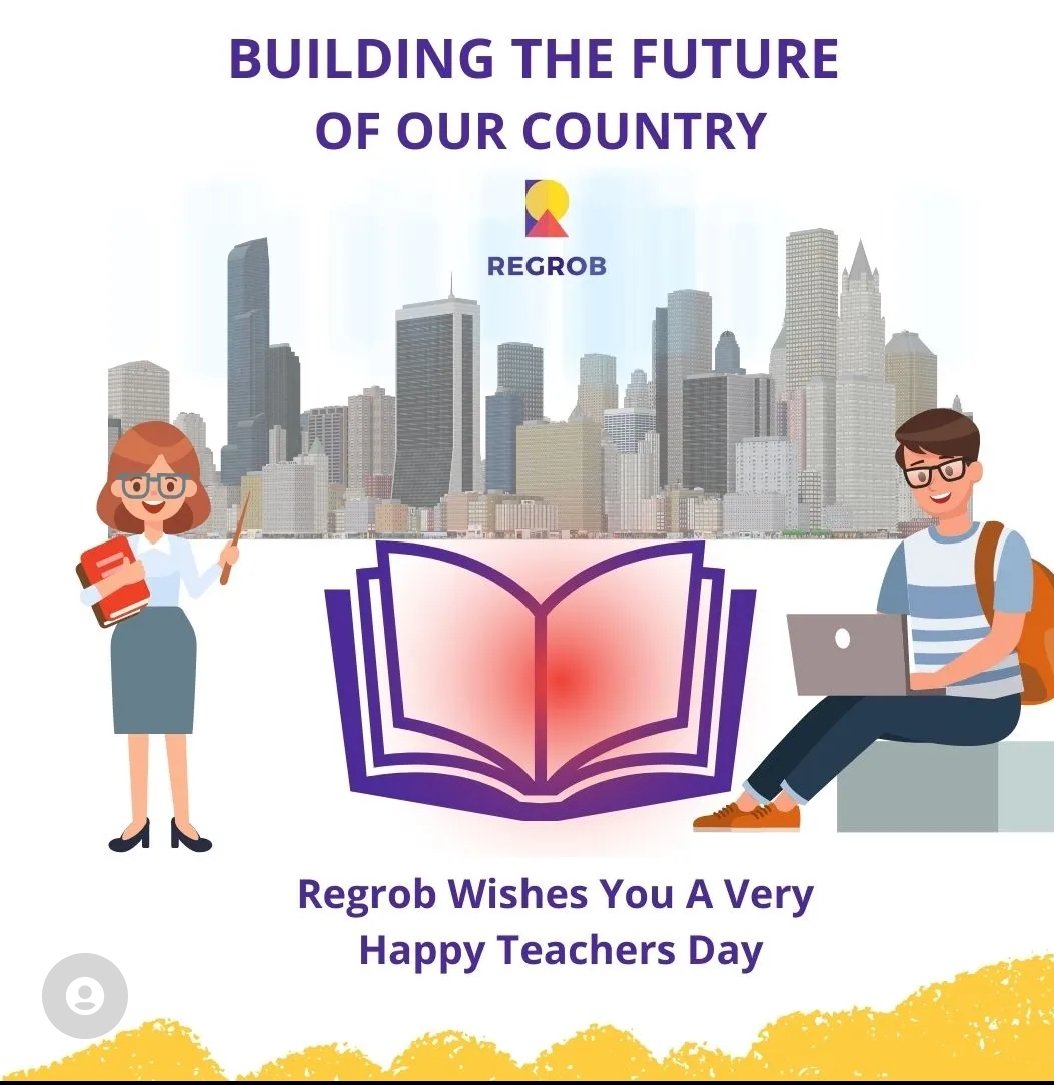 regrb_entrprnrs's tweet photo. A teacher is someone who nourishes the souls of the students for a lifetime. Happy Teachers Day to all the teachers!
#teachersday
#Regrob https://t.co/Lp2m2CW6ET
