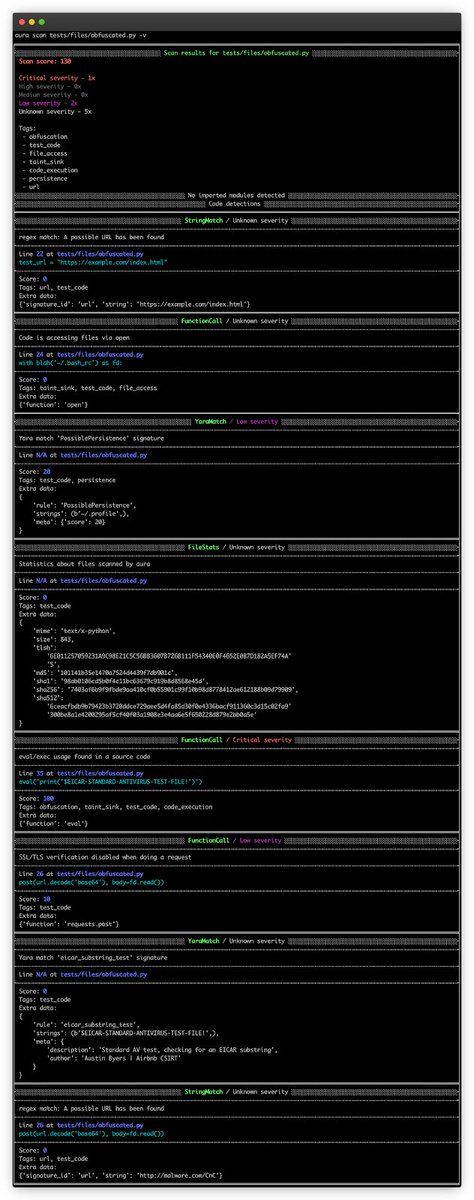 AcooEdi's tweet image. Aura - Python Source Code Auditing And Static Analysis On A Large Scale dlvr.it/SXp0kY #SecurityAudit #TaintAnalysis #Typosquatting via KitPloit