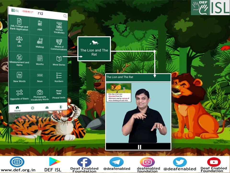 deafenabled's tweet image. Enjoy stories in Indian Sign Language only on the DEF ISL App. Download now! #DeafEnabledFoundation #IndianSignLanguage #DEFISL #Stories